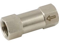 Rückschlagventile Messing vernickelt - bis 20 bar Rückschlagventile Messing vernickelt - bis 20 bar