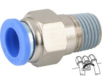 Steckverschraubung mit Außengewinde Steckverschraubung mit Außengewinde