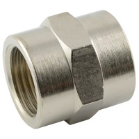 Muffe / Reduziermuffe (Messing vernickelt) Muffe / Reduziermuffe (Messing vernickelt)