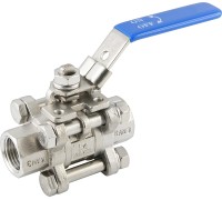 Edelstahl-Kugelhähne 3-teilig - Voller Durchgang - bis 63 bar Edelstahl-Kugelhähne 3-teilig - Voller Durchgang - bis 63 bar