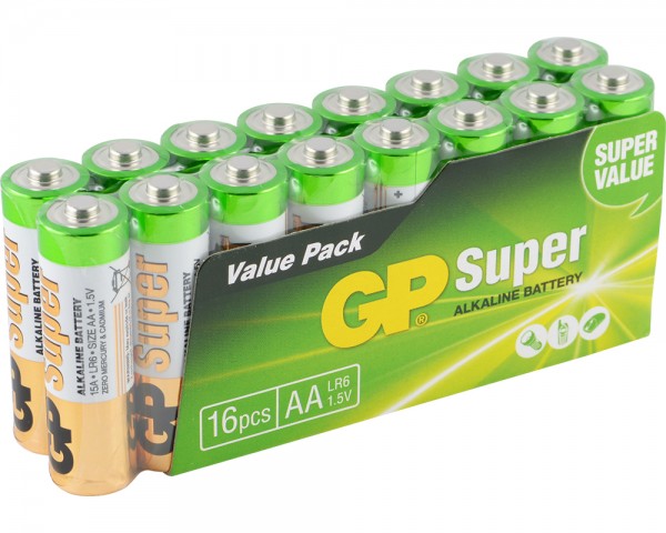 16 Stk. GP-AA-Batterie (LR6)