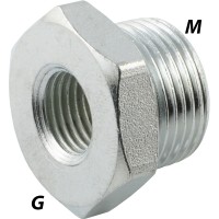Reduziernippel mit metrischem Gewinde / G-Gewinde Reduziernippel mit metrischem Gewinde / G-Gewinde