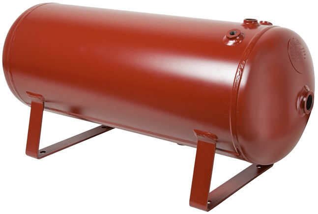 rot lackiert Druckluftbehälter für stationären oder mobilen Einsatz 20 Liter 