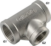 T-Stück mit Innengewinde - Edelstahl - Reduzierter Abgang T-Stück mit Innengewinde - Edelstahl - Reduzierter Abgang