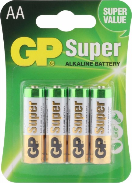 4 Stk. GP-AA-Batterie (LR6)