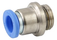 IQS-Steckverschraubung mit rundem Körper - Zylindrisches Außengewinde IQS-Steckverschraubung mit rundem Körper - Zylindrisches Außengewinde