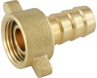 2/3 Schlauchtüllen - mit Flügelüberwurfmutter - flach dichtend 2/3 Schlauchtüllen - mit Flügelüberwurfmutter - flach dichtend