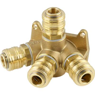 Promat Steeknippel | messing blank stekker DN 7,2 | buitenschroefdraad