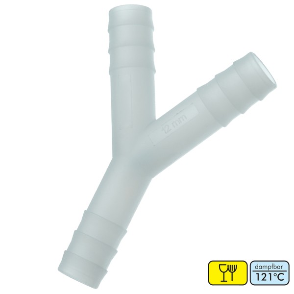 Y-Schlauchverbinder aus Kunststoff POM / PVDF - bis 10 bar