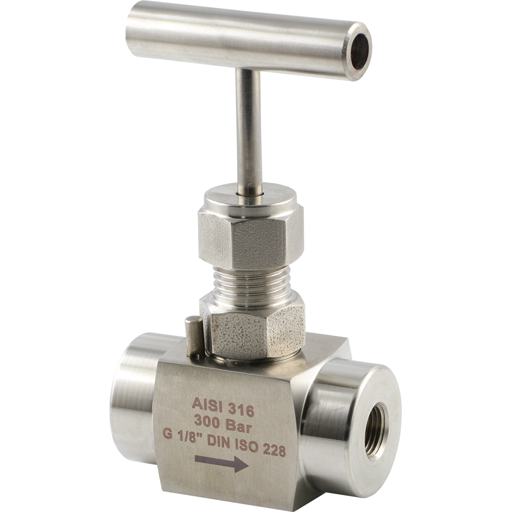 HomeVortex Nadelventil Aus Edelstahl 304 – 10 Mm, 6,4 MPa, Für Wasser, Öl & Gas, Kartenhülsenanschluss
