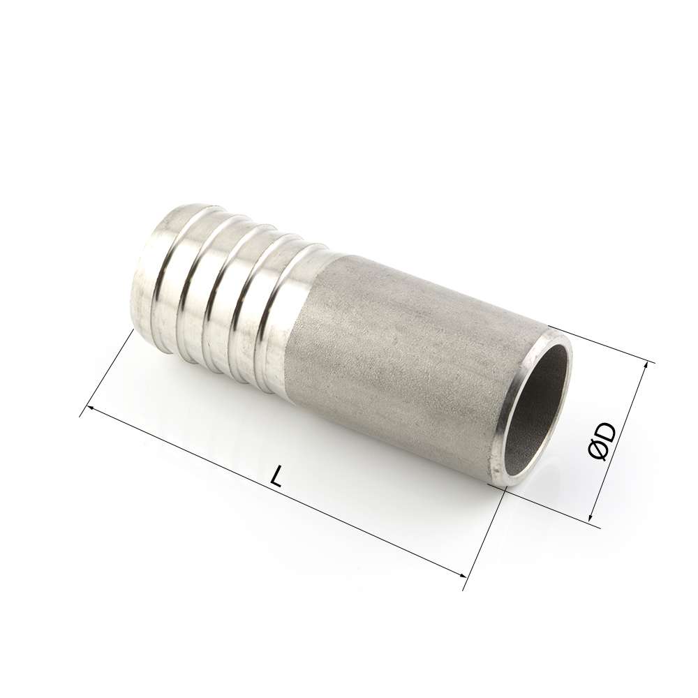 Edelstahl Anschweiß-Schlauchtülle 3/8" X 17 Mm